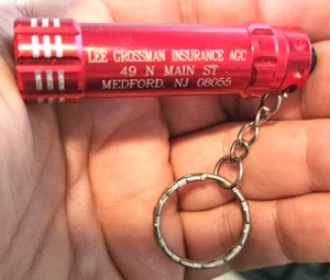 Lee Grossman Insurance Agency Medford NJ Schlüsselanhänger Werbung Taschenlampe - Bild 1 von 4