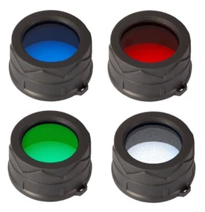NEW JETBeam LED Torch Filter Red Blue Green Diffuser 34mm 38mm Flashlight - Picture 1 of 15