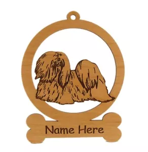 Ornamento Lhasa Apso 083499 Personalizzato con il nome del tuo cane - Foto 1 di 1