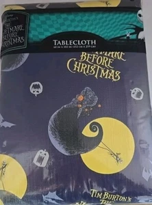 Disney The Nightmare Before Christmas Vinyl Tablecloth Halloween Jack 60 x 102” - Picture 1 of 5