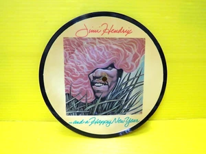 JIMI HENDRIX 7" VINYL And a Happy New Year 1974 Warner Bros US PICTURE DISC RARE - Picture 1 of 14
