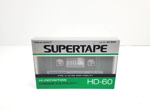 Realistic Supertape Chrome TYPE II Blank Audio Cassette HD-60 44-940 NEW - Picture 1 of 3