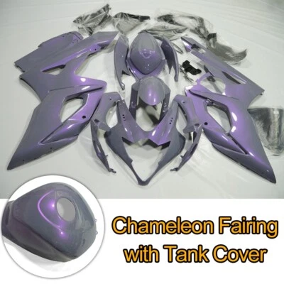 Carenado gris camaleón púrpura + cubierta de tanque para Suzuki GSXR1000 2005-2006 kit gris Foto 1 de 4
