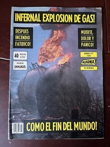 Vintage Mexican Magazine ALARMA descuartizado #1127 Yellow Press From 1980's - Bild 1 von 6