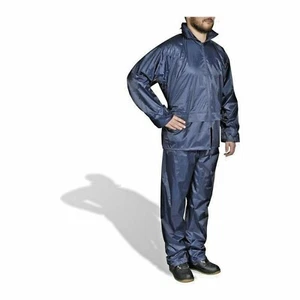 COMPLETO DA LAVORO IMPERMEABILE ANTIPIOGGIA IN PVC ANTISTRAPPO M L XL UOMO/DONNA - Foto 1 di 2