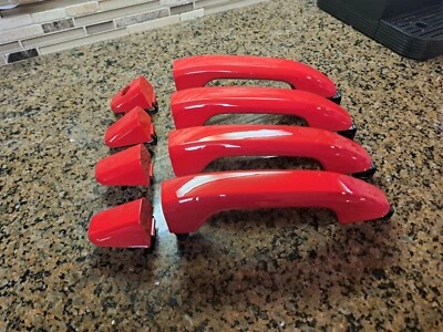 2014-2018 Chevy Silverado GMC Sierra OEM Door Handle Set OEM G7C Red Hot NTO - Image 1 of 4