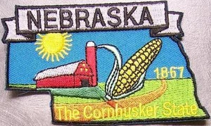 Embroidered USA State Patch Nebraska NEW montage - Picture 1 of 1
