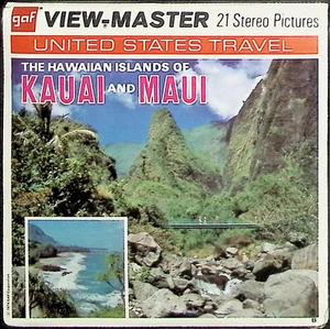 ISLAS DE KAUAI Y MAUI HAWAII 3d View-Master paquete de 3 carretes - a todo color - Imagen 1 de 3
