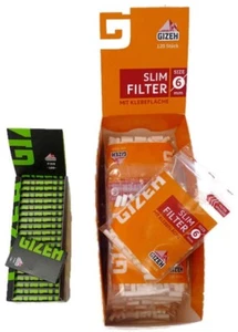 20 x Gizeh Slimfilter plus 20 x Gizeh grün Fine Zigarettenpapier Papers Filter - Bild 1 von 1