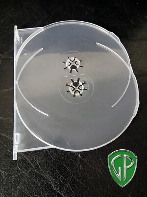 5 x Amaray Clear 2-Disc Swing Trays for Blu Ray & 4K Cases - NEW