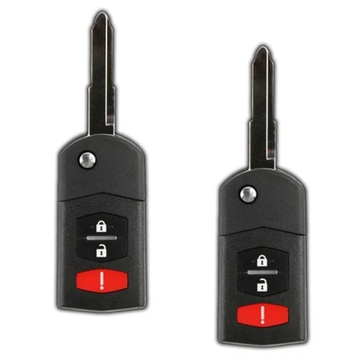 2 Key Fob Remote for 2006-2015 Mazda 3-Button Flip BGBX1T478SKE125-01 Foto 1 de 4