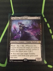 MTG Magic The Gathering Zul Ashur, Lich Lord FDN rare commandant zombie noir - Photo 1/1