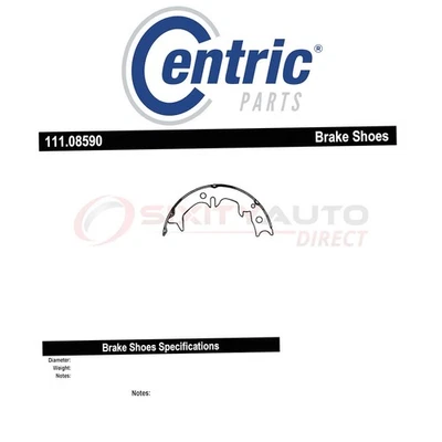 Centric Parking Brake Shoe for 1999-2008 Toyota Solara 2.2L 2.4L 3.0L 3.3L yk Foto 1 de 4