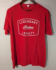 Indian Motorcycle Men's XL T-Shirt Legendary Spirit Lake Iowa Indian Motorcycle - Picture 1 of 7