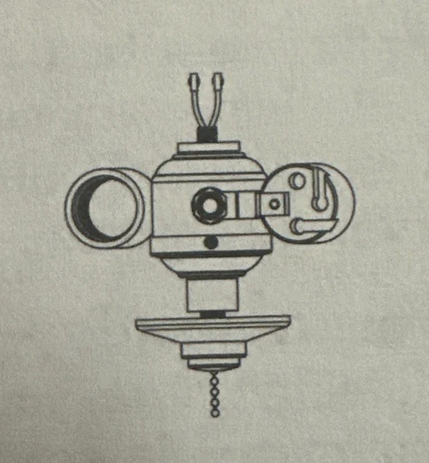 Monte Carlo Linden 52" - Brushed Nickel - LIGHT ELECTRICAL FIXTURE - NO GLASS - Image 1 of 2