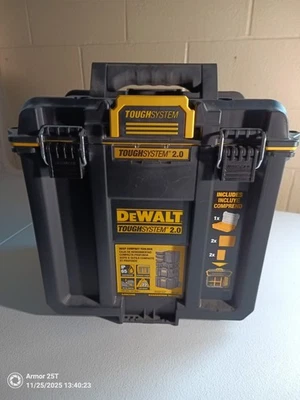 Caja de herramientas compacta profunda DeWalt ToughSystem 2.0 DWST08035 - Sello antipolvo/agua IP65, 20 Foto 1 de 4