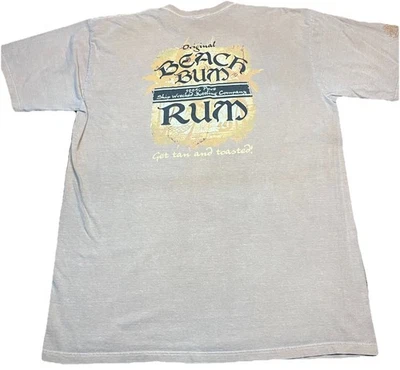Beach Bum Rum Beige T Shirt Tropical Hawaiian Crazy Shirts Brand Men’s XL - Image 1 of 4