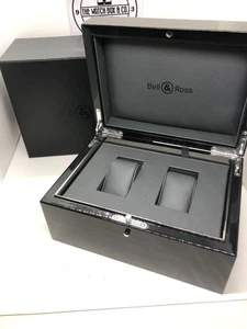 BELL & ROSS WOOD ocasion X2 watch box scatola orologio boite montre caja reloj u - Imagen 1 de 17