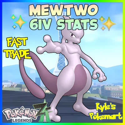 ✨ Regular Mewtwo 6IV + EVs ✨ Pokemon Legends ZA 🚀 Fast 🚀 Customizable - Image 1 of 4
