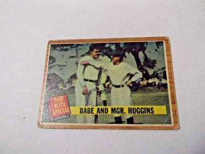 宝贝和主教 Huggins 1962 Topps #137 Babe Ruth 特别系列棒球卡 Exc — 第 1/4 张图片