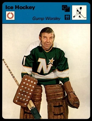 1977 Sportscaster #06-07 Гамп Уорсли - хоккей VG - Изображение 1 из 2