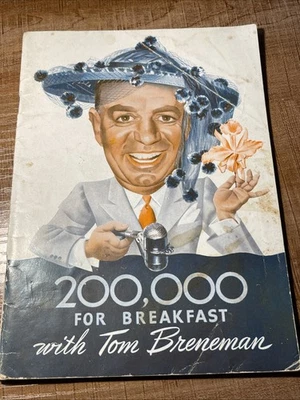 1943 Kellogg 200,000 For Breakfast w/ Tom Breneman Softcover Book 48 pgs 5.5x7.5 - Image 1 of 4