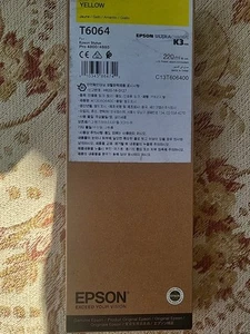 Epson T6064 ŻÓŁTY K3 ULTRA CHROMOWANY ATRAMENT C13T606400 FABRYCZNIE NOWY - Zdjęcie 1 z 3
