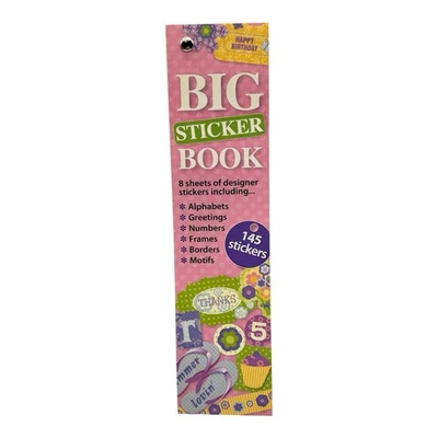 Big 145 Sticker Book Scrapbooking Alphabet Numbers Borders Motifs Frames NEW - Image 1 of 4