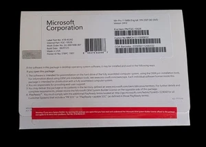 Win 11 Pro 64-Bit DVD+ Microsoft License-Factory Sealed+Hardware, Ships Fast - Picture 1 of 4