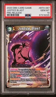 Toppo - Justice Blast Pre-Release Stamped Foil Dragon Ball Card Game PSA 10 - Image 1 of 2