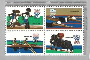 US #1791-4 Summer Olypics 1979 Bock of 4 15c MNH Free shipping (f) - Picture 1 of 1
