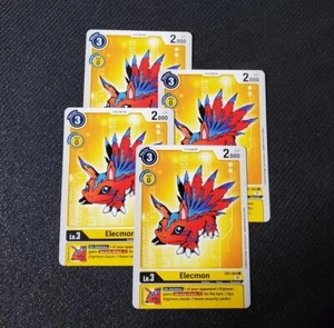 4x Digimon TCG - Elecmon EX1-023 C - Classic Collection - Yellow - NM/M Playset - Picture 1 of 1