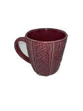 Opalhouse 13oz Stoneware Embossed Sweater Mug