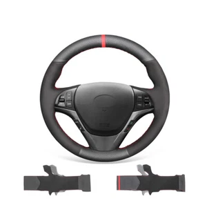 Cubierta de volante de coche gamuza de cuero auténtico MEWANT para Hyundai Genesis Coupe - Imagen 1 de 11