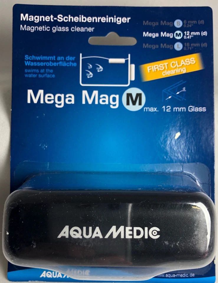 Imán flotante para acuario Aqua Medic Mega Mag (medio) para vidrio de hasta 1/2" de espesor Foto 1 de 2