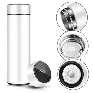 Water Bottle with LED Digital Temperature Display, Double Walled Vacuum - Picture 1 of 3