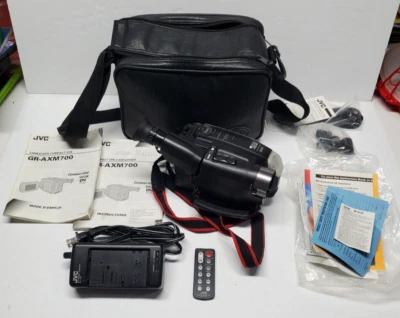 JVC Camcorder GR-AXM700U VHS C VHS-C Videocam READ AS IS Parts Or Repair - Image 1 of 4
