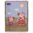 Northwest Peppa Pig Woven Tapestry Throw Blanket, 48'' x 60'', Muddy Peppa 