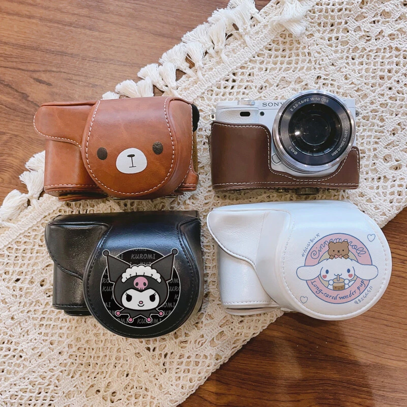 Funda de cuero PU para cámara con base correa para cinturón para Sony ZV-E10L ZVE10 ZV-E10 Foto 1 de 4