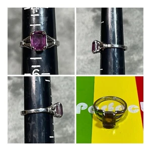 VTG Sterling Silver Amethyst Ring !! Sz 5 !! - Picture 1 of 8