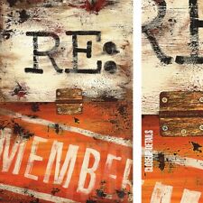 24W"x36H" NOTE TO SELF: RE: MEMBER (REMEMBER) by RODNEY WHITE -ORANGE ART CANVAS
