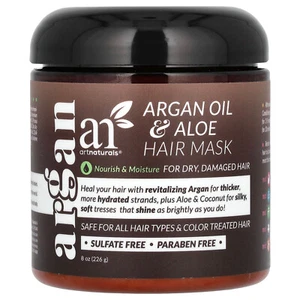 Artnaturals Argan Oil Hair Mask 8 oz 226 g Cruelty-Free, Paraben-Free, - Picture 1 of 3