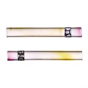 9cm / 3.5" Glass Smoking Pipe - Picture 1 of 10