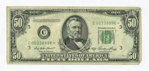 FR#2108C* $50 1950A Federal Reserve Note Philadelphia Star DC-6155 - Picture 1 of 2