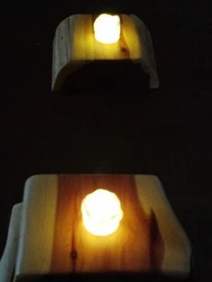 Cedar candle holder - Image 1 of 4