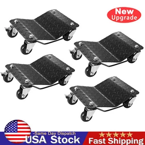 4X New 6000LB Car Dolly Heavy Duty Wheel Dolly Tire Skate Car Moving Auto Repair - Picture 1 of 13