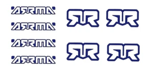 ARRMA Mini ( 8 Piece ) Logo DIE-CUT Decal Kraton Mojave Typhon Outcast - Picture 1 of 11