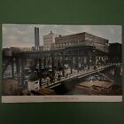 Chicago Illinois Madison Street Bridge Antique Postcard 1908