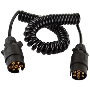 Trailer Electrics 2.5m Curly Extension Cable MALE to MALE for Ifor Williams - Picture 1 of 1