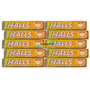 10x Halls Sugar Free Lozenges Citrus Mix With Vitamin C 32g - Picture 1 of 1